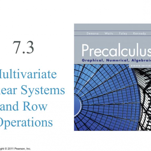 Precalculus 7.3