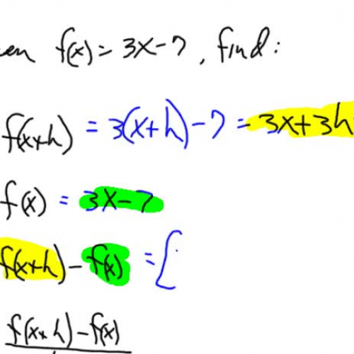 2.2 Difference Quotient