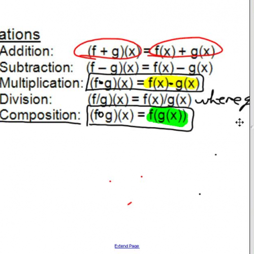 2.2, 2.3 Operations on Functions