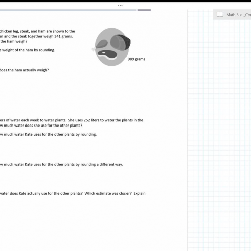 Lesson 42: Estimating Differences - questions 3 & 4