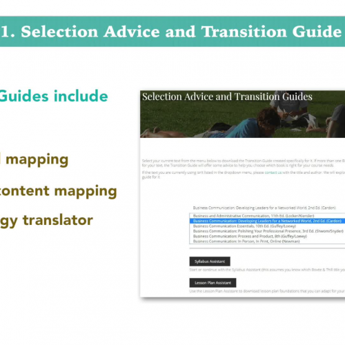 Changing Business Communication Texts? Use the Fast and Easy QuickSwitch Textbook Migration System