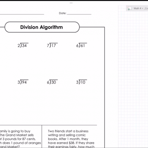 Review - Division Algorithm - part 1