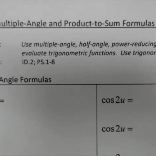 Trig 2.5 Video 1