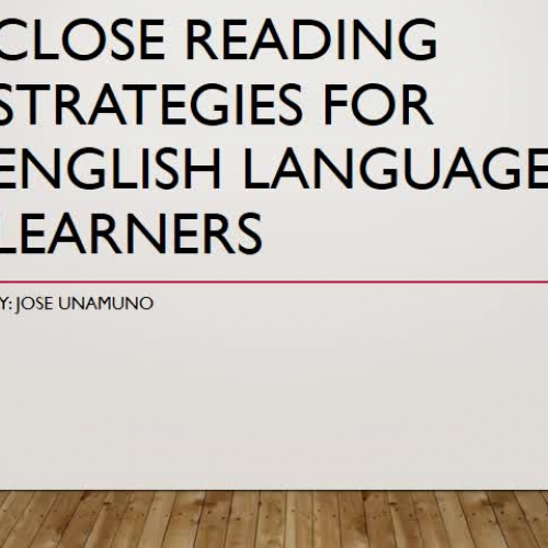 Close Reading Strategies for ELL Students