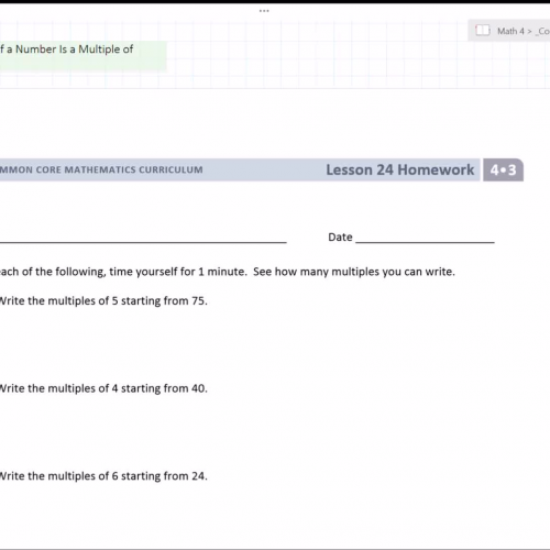 Lesson 41: Determining If a Number Is a Multiple of Another