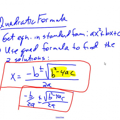 Quadratic Equations