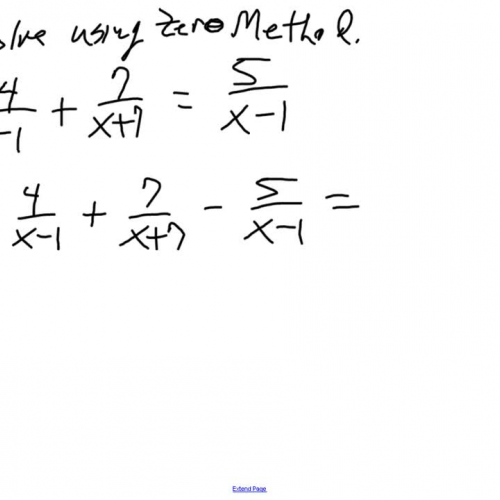 Solving Rational/Radical Equations