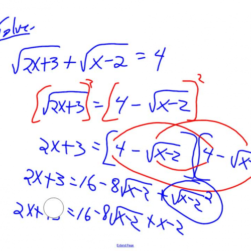 Solving Ratl/Rad Eqns Continued