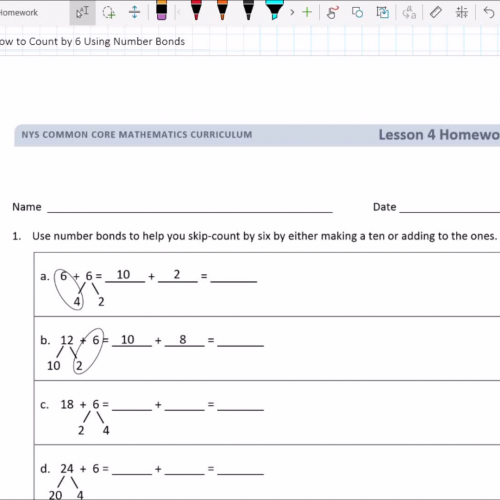 Lesson 47: How to Count by 6 Using Number Bonds