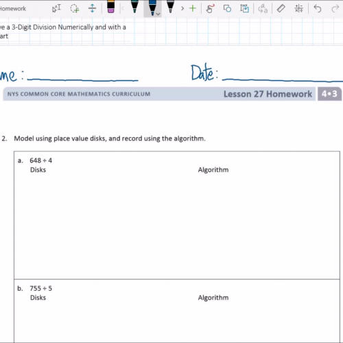 Lesson 44 - divide a 3-digit number by a single-digit number