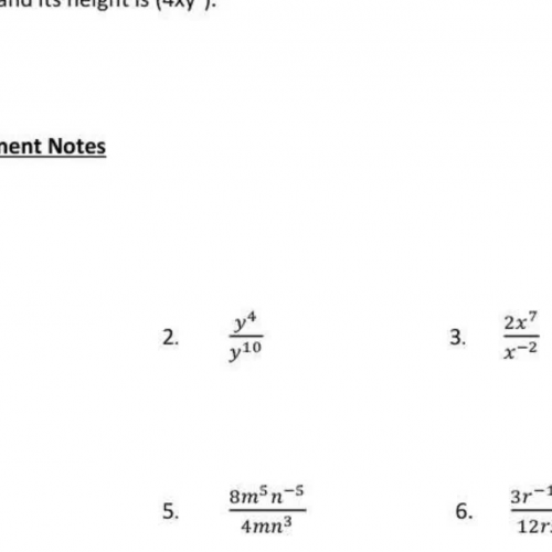 Negative Exponent Rules 2018