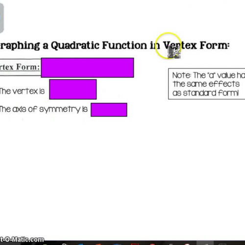 Graphing Quadratic Equations