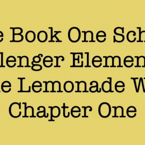 The Lemonade War Chapter #1