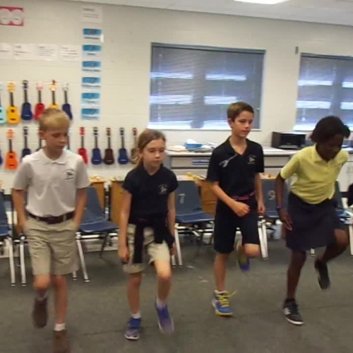 17-18 Ms. Carter's 3rd grade class "Movement Canon" by Kriske/DeLelles