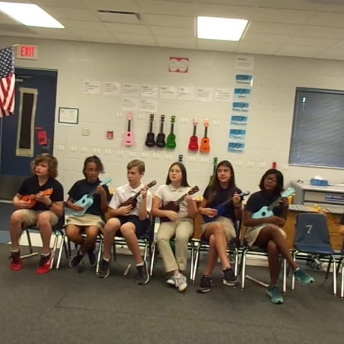 17-18 Ms. Etts' 5th grade class "Li'l Liza Jane" ukulele