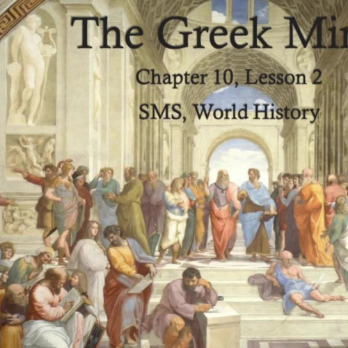 Chapter 8 Lesson 2 "The Greek Mind"