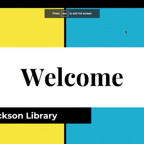 Jackson Library Orientation