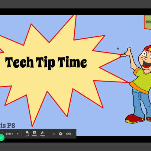 Tech Tip Time 1