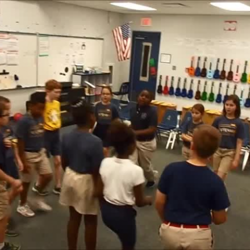 17-18 Ms. Gebhardt's  3rd grade class "Movement Canon 4" by Kriske/DeLelles