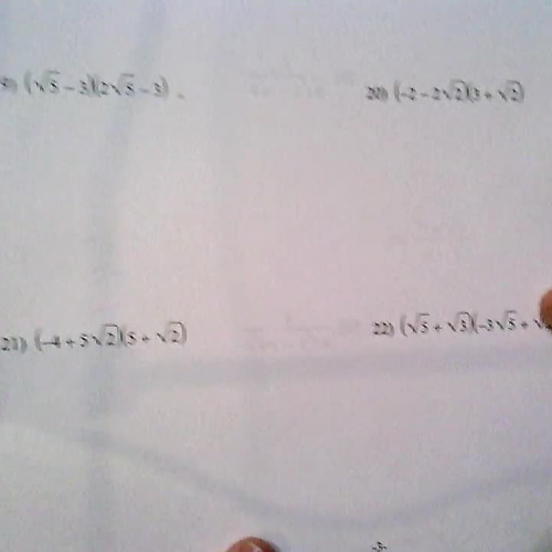 Multiplying Radicals (problem 19)