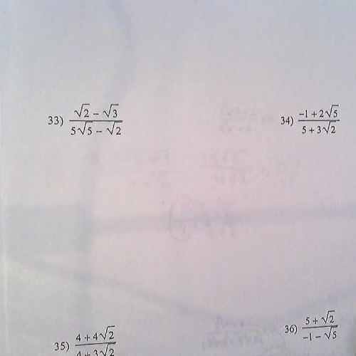 Dividing Radicals (problem 33)