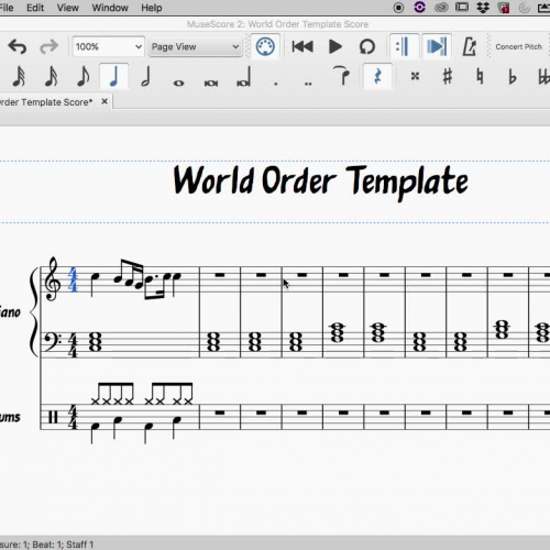 World Order Assignment Demonstration (MuseScore)