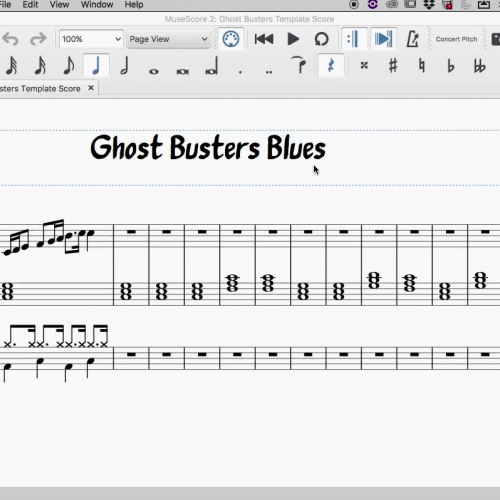 Ghost Busters Assignment Demonstration (MuseScore)