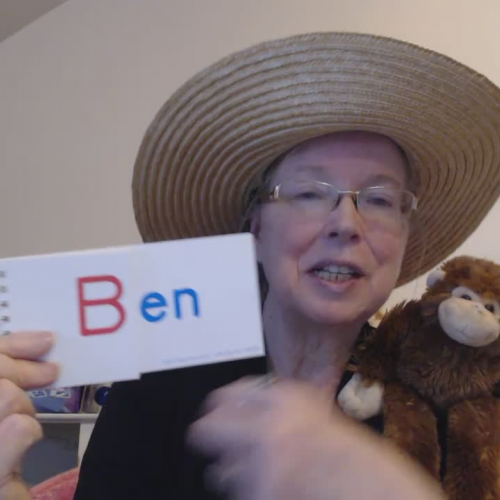 Mrs. Nichols and Tops the Monkey Introduces the 'en' Word Family