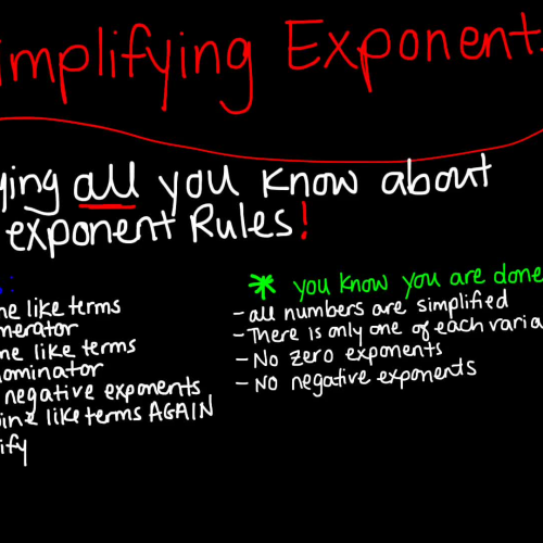 Simplifying Exponents