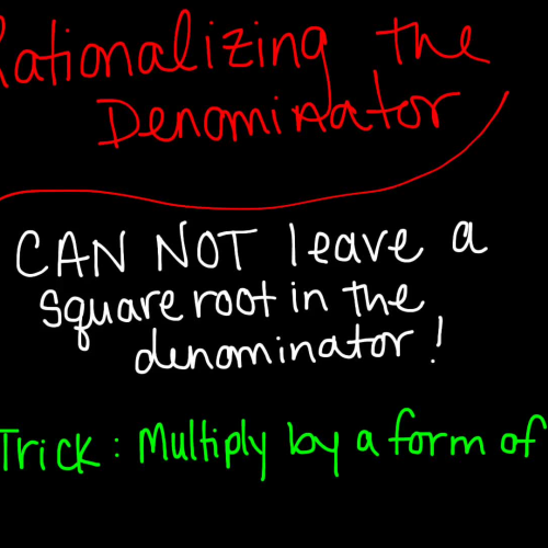 Rationalizing the Denominator 