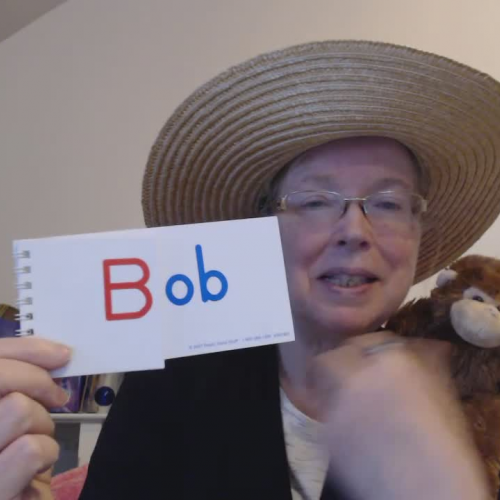 Mrs. Nichols and Tops the Monkey Introduces the 'ob' Word Family