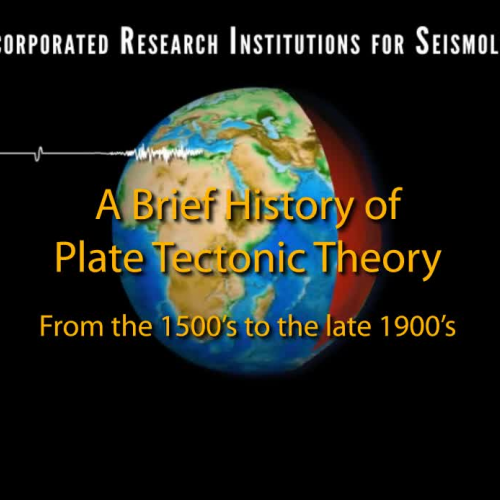 Plate Tectonics—Brief History of the Theory from 1596  to present