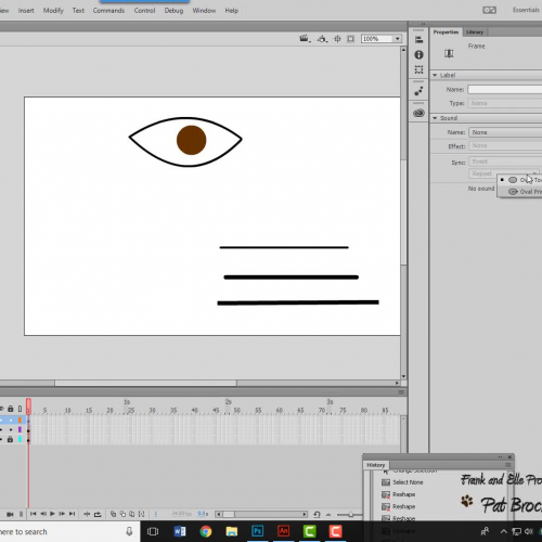 Creating an Eye with Adobe Animate Drawing Tools