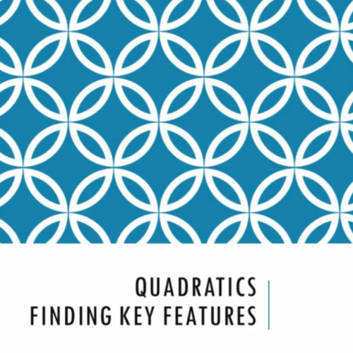 Pre AP Quadratic Key Features