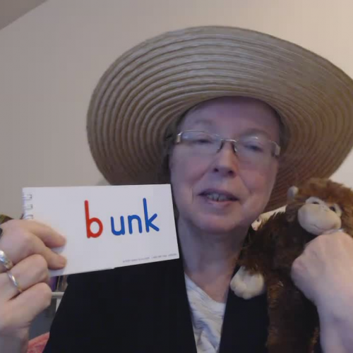 Mrs. Nichols and Tops the Monkey Introduces the 'unk' Word Family