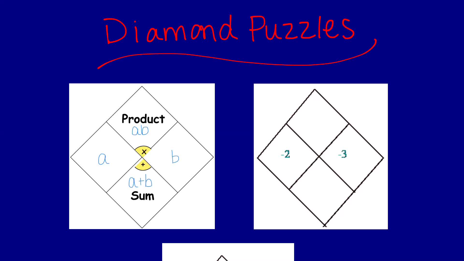 Diamond Puzzles