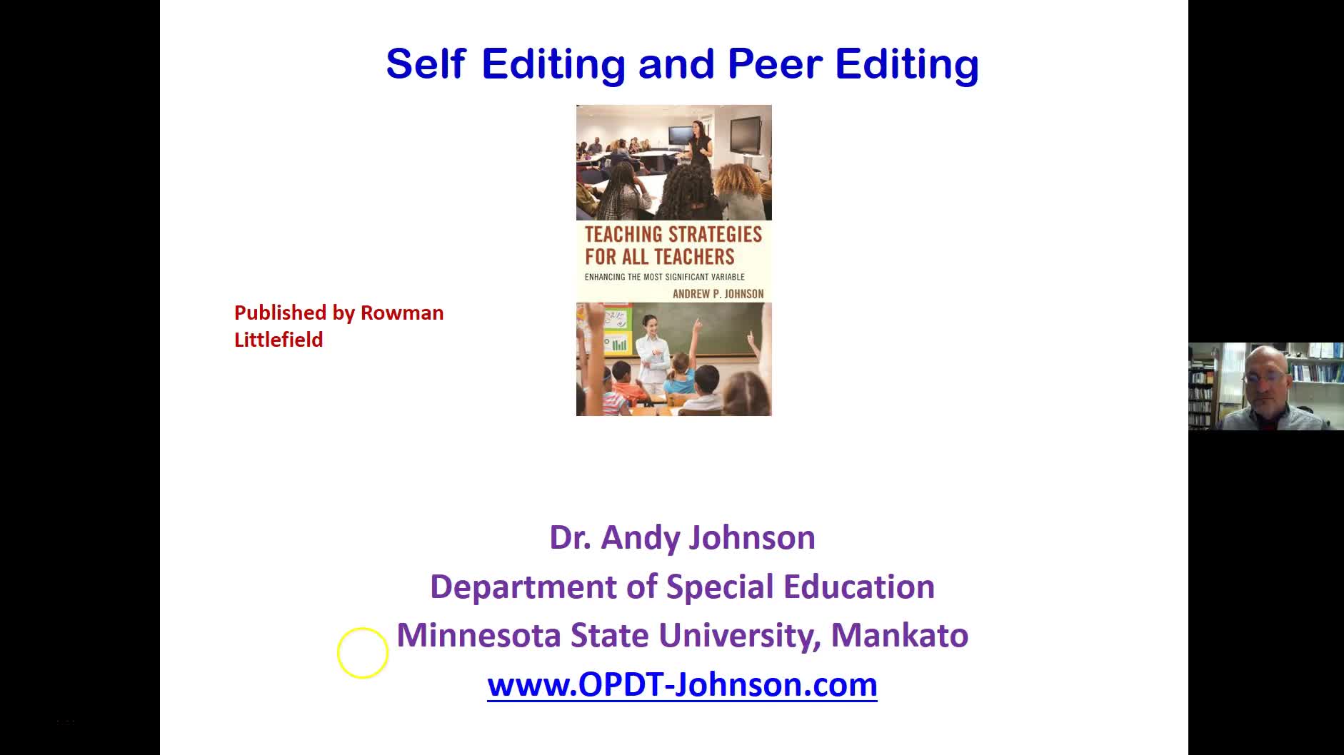 Peer-Editing and Self-Editing