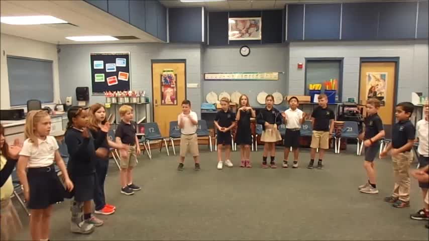 17-18 Ms. Lewis' 2nd grade class "Clap Your Hands" by Hiller/Dupont