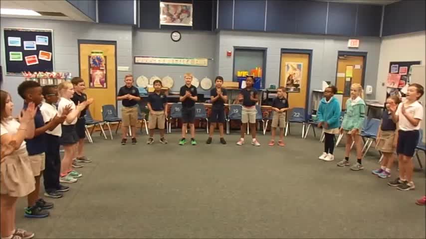 17-18 Ms. Van Dursen's 2nd grade class "Clap Your Hands" by Hiller/Dupont