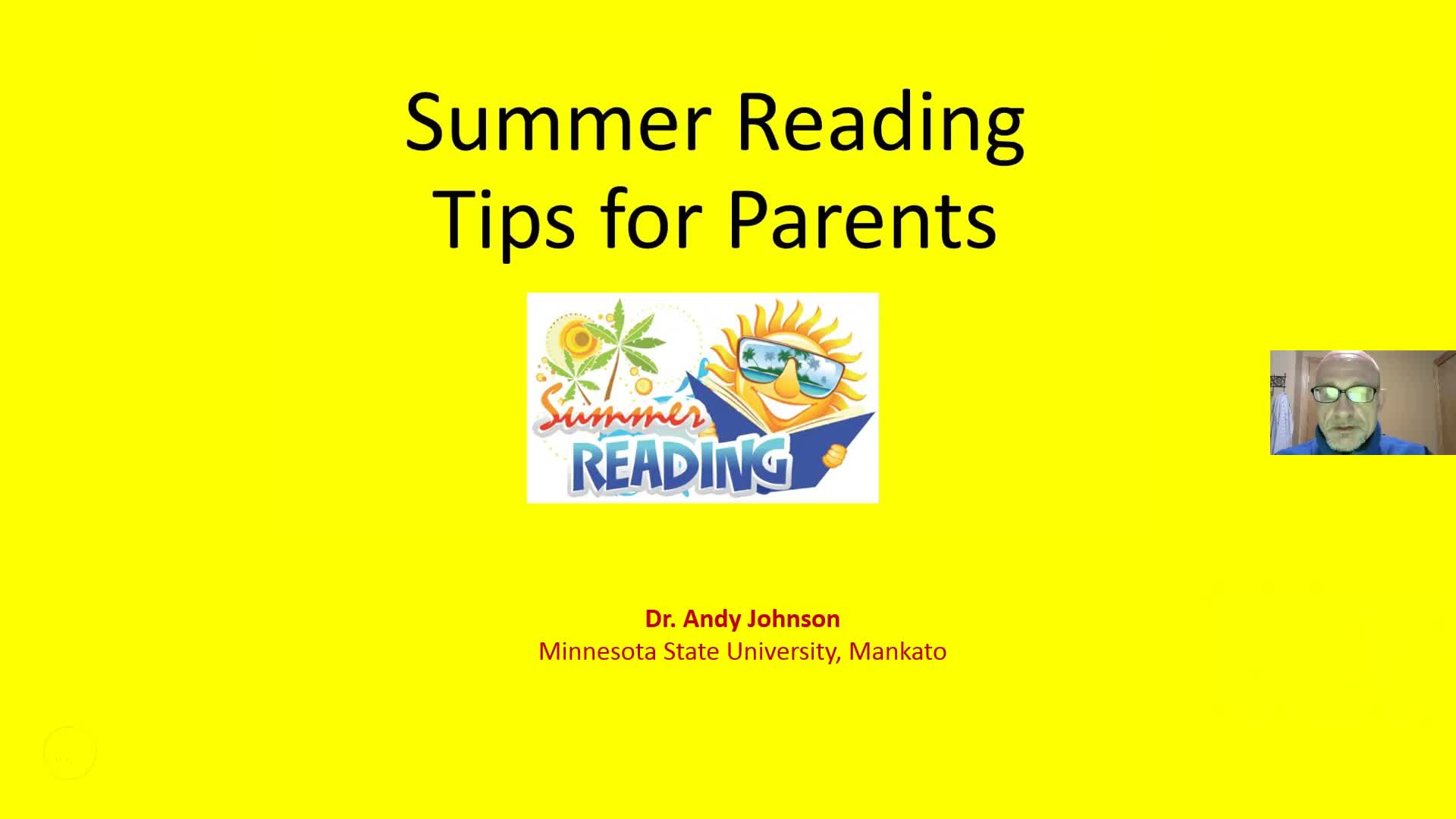 SUMMER READING TIPS FOR PARENTS