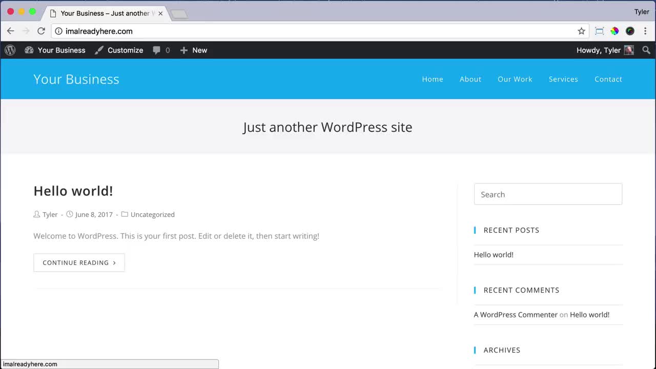 Create Your Title  Tagline in WordPress 14