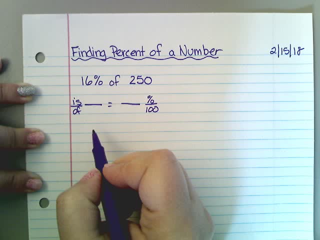 Finding the Percent of a Number