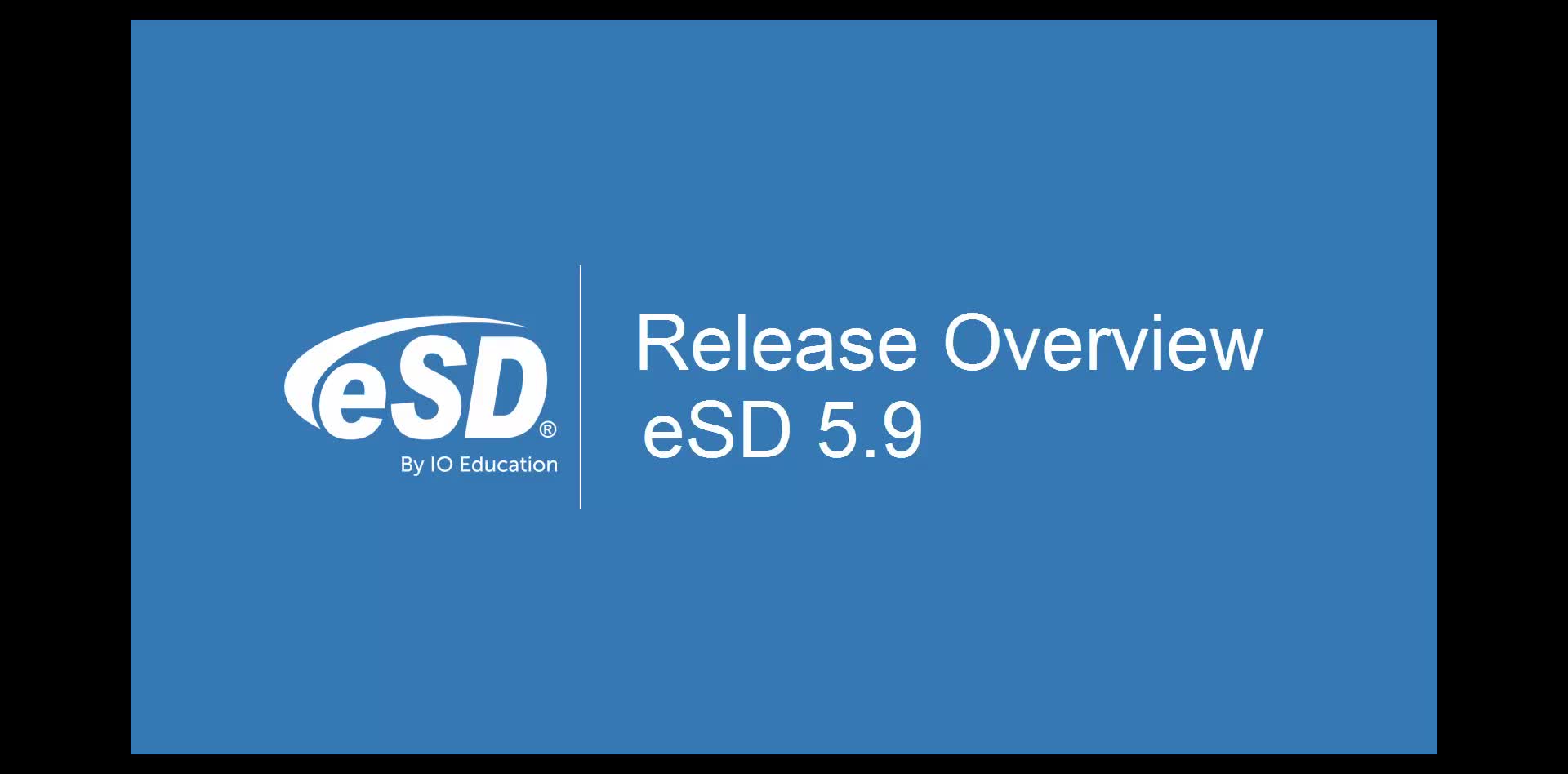 eSD 5.9 Release Overview
