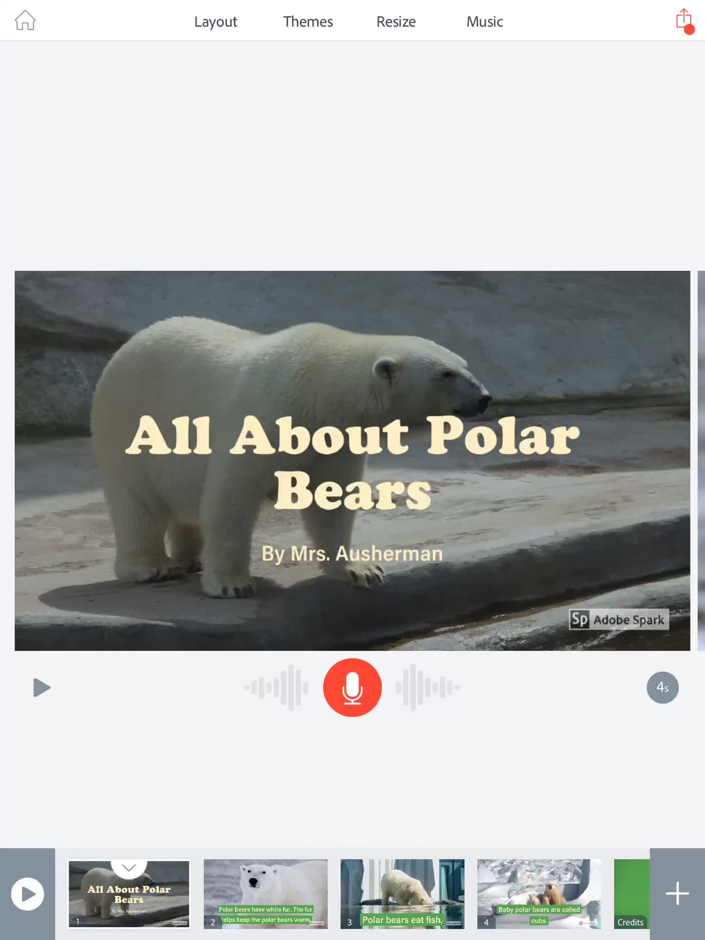 Making a Book Using Adobe Spark