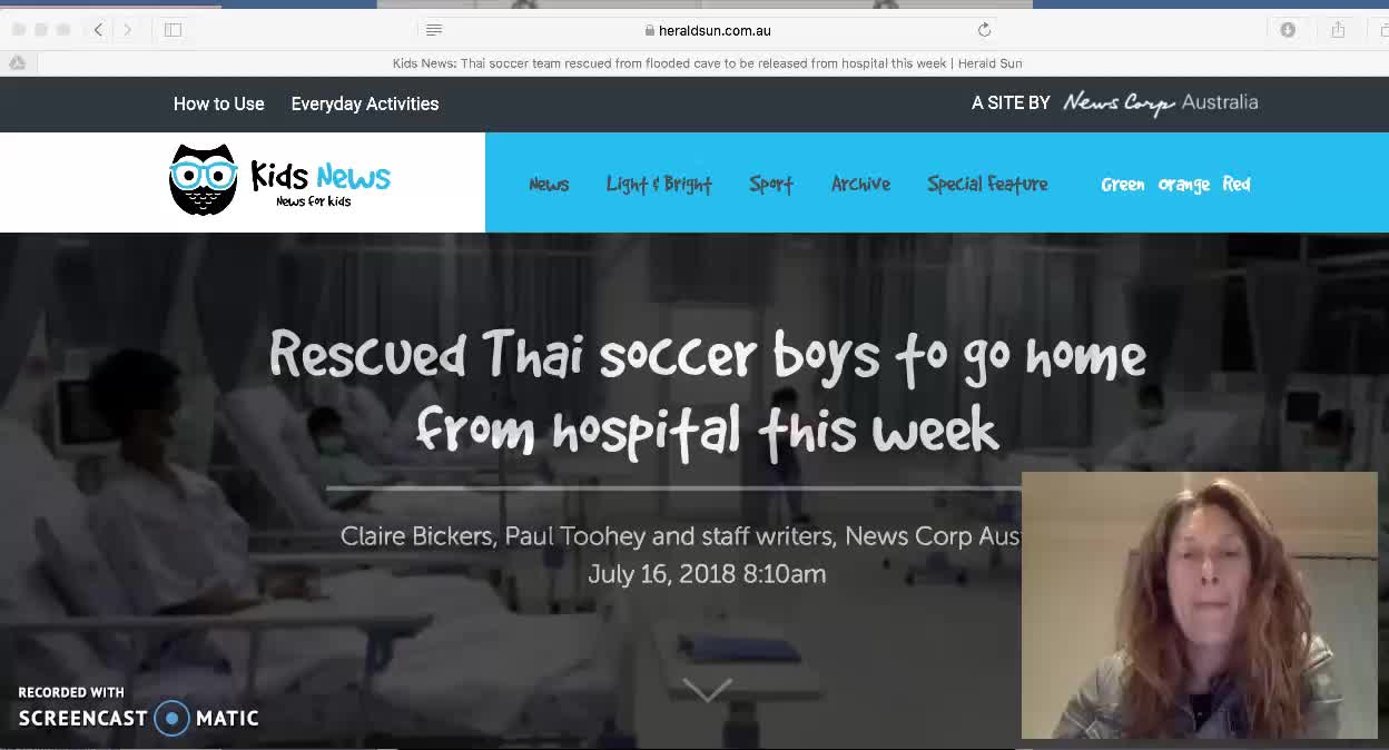 Thai soccer boys rescued- double entry journal