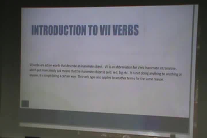 Introduction to Verbs