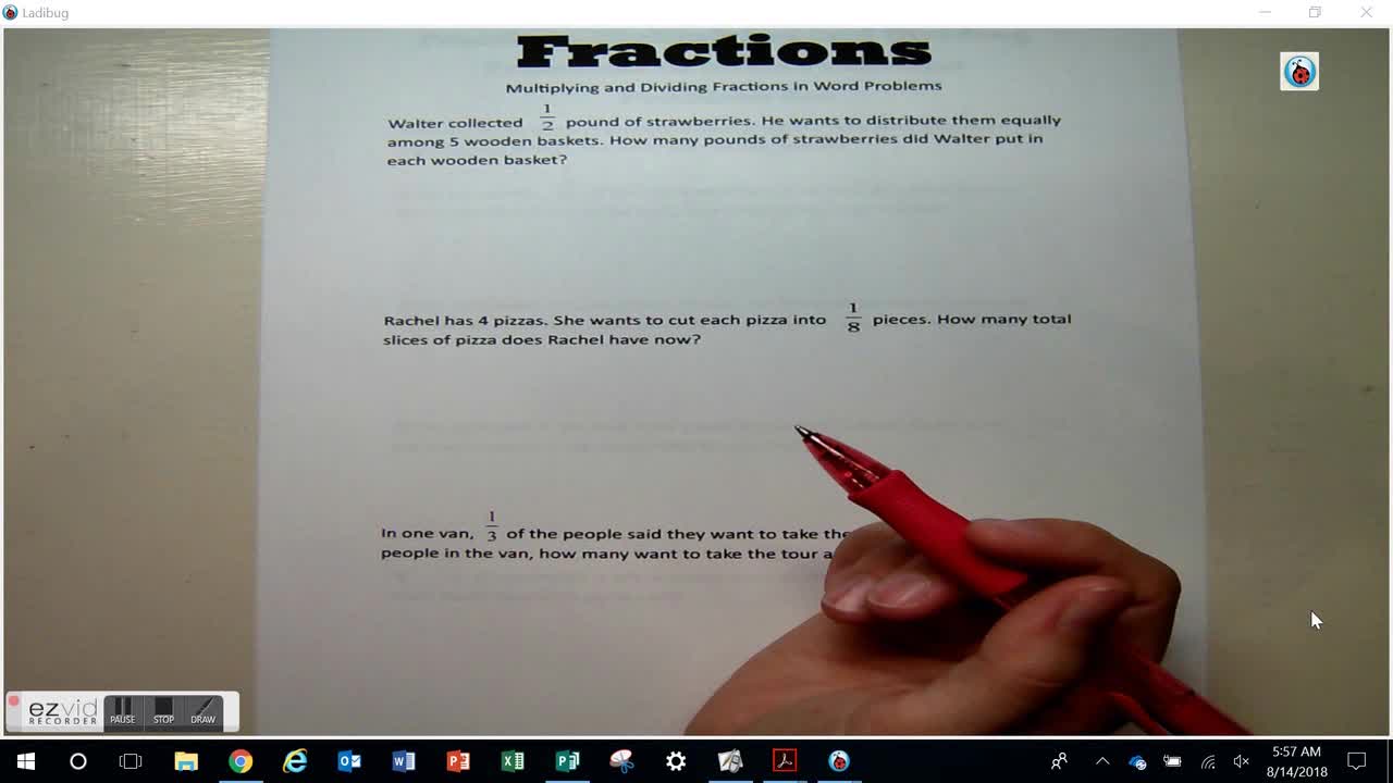 Multiplying and Dividing in Word Problems Day 23 