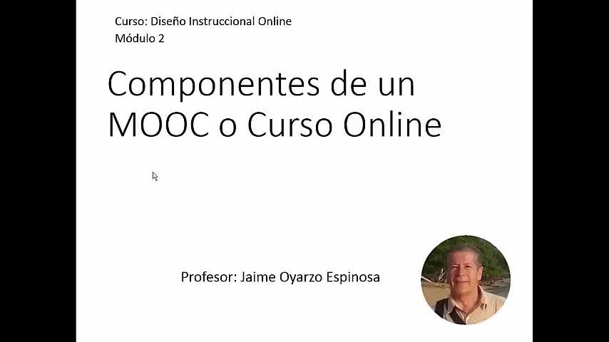 Componentes de un MOOC