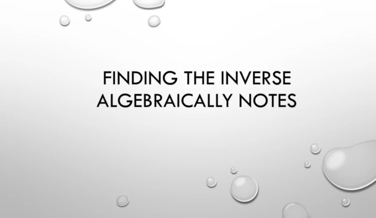 Senior Inverse from Equations