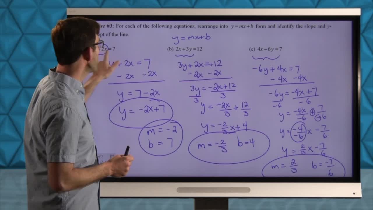 Common Core Geometry Unit 5 Lesson 3 Equations of Lines